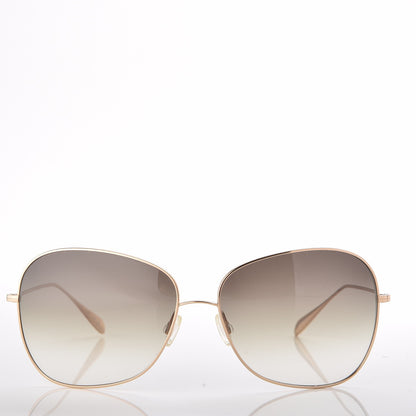 Oliver Peoples Titanium Elsie Aviator Sunglasses Gold 2 of 8