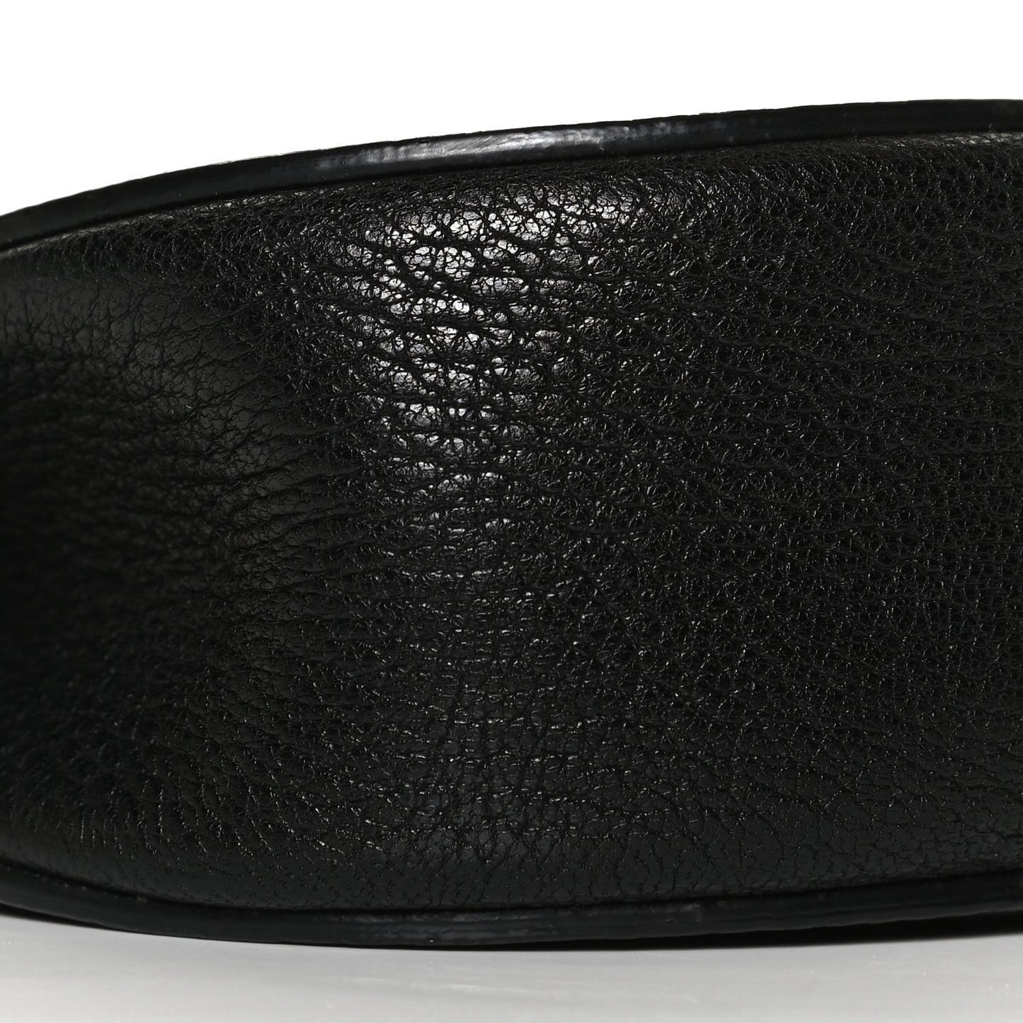 Grained Lambskin Drew Shoulder Bag Black