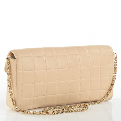 Chanel Lambskin East West Chocolate Bar Flap Beige 9 of 15