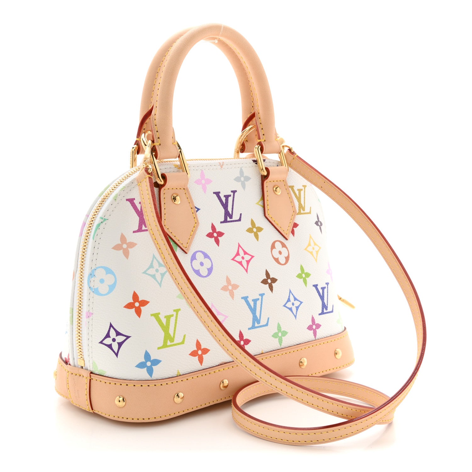 Louis Vuitton LV X TM Monogram Multicolor Alma BB White 3 of 9