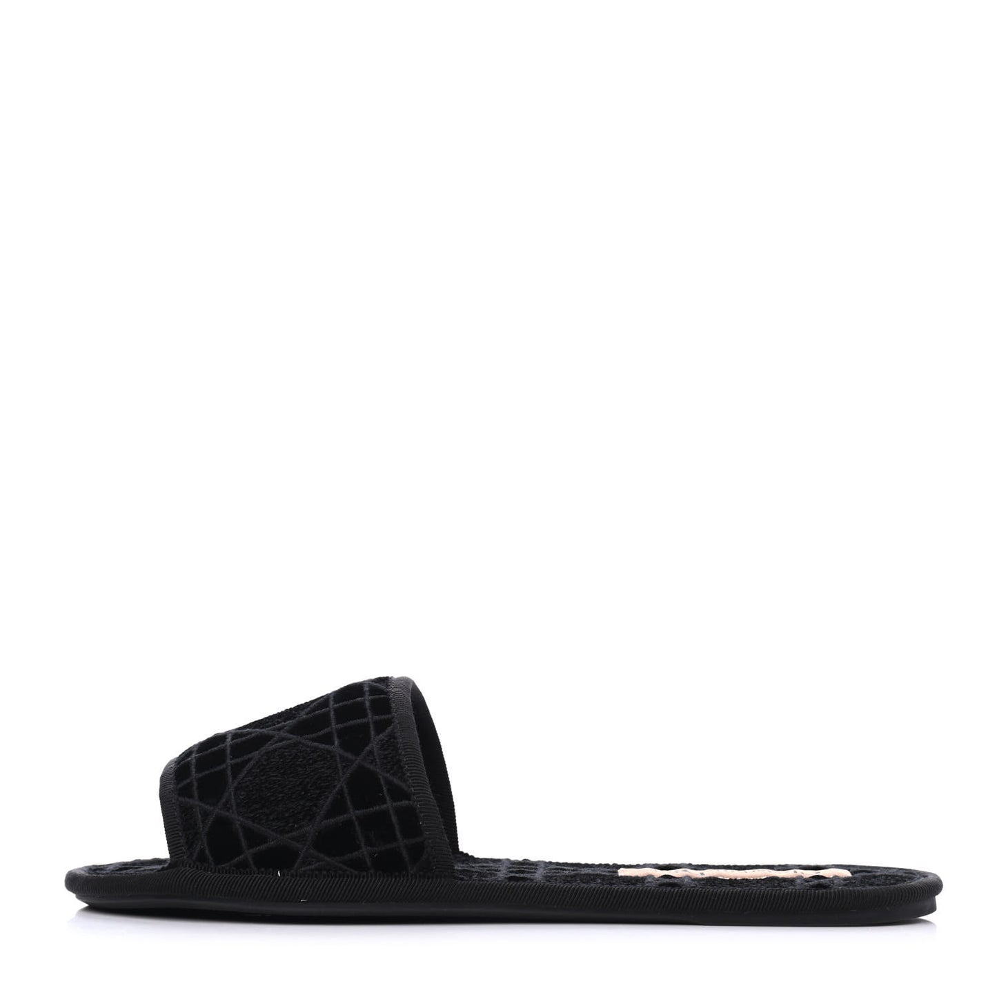 Velvet Cannage Chez Moi Sandal 36 Black