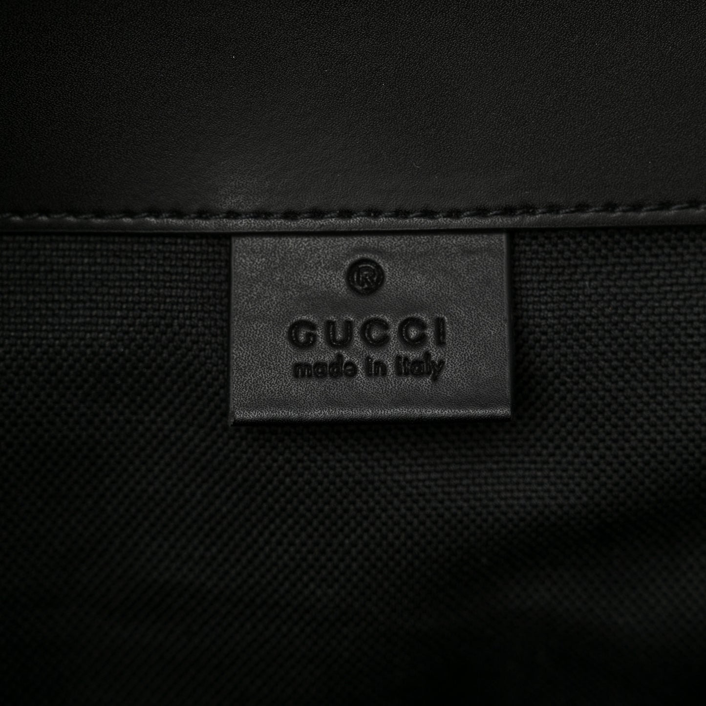 Soft GG Supreme Monogram Appia Calfskin Web Double Buckle Backpack Black