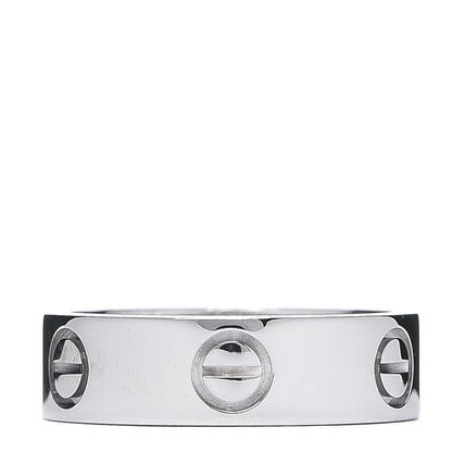Cartier 18K White Gold 5.5mm LOVE Ring 52 6 1 of 5