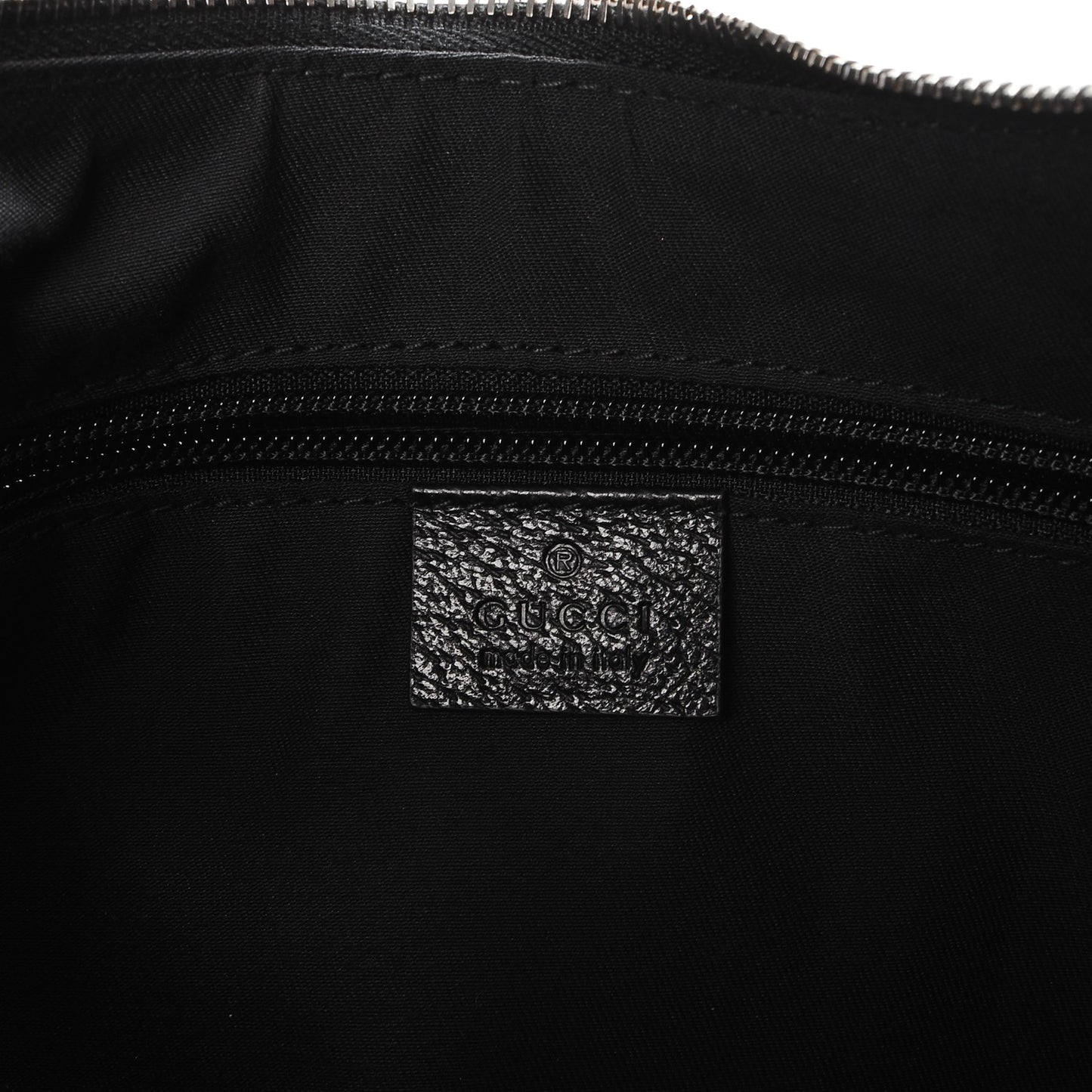 Monogram Web Medium Half Moon Hobo Black