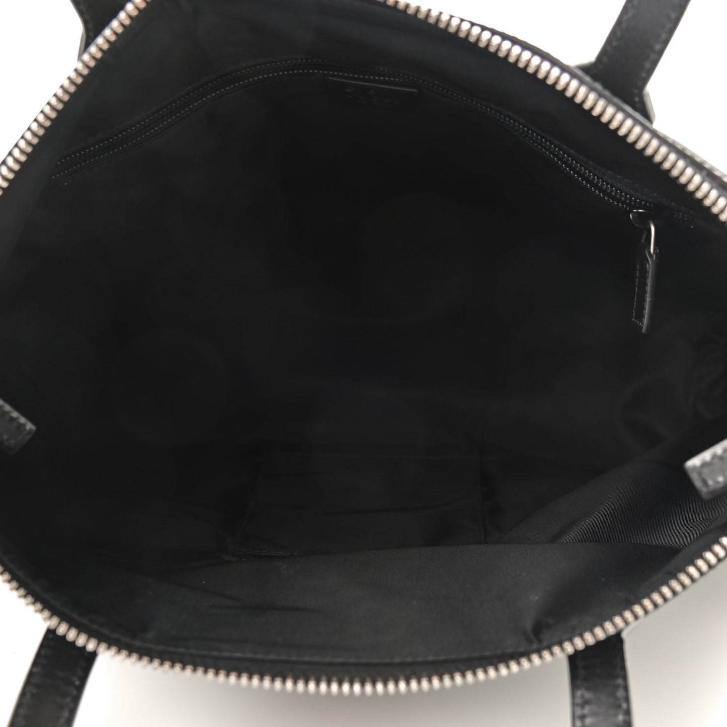 Nylon Web Top Handle Shoulder Bag Black