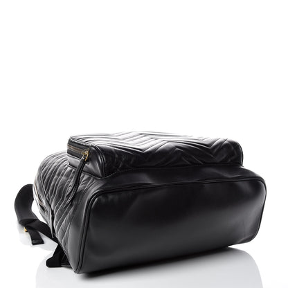 Gucci Calfskin Matelasse GG Marmont Day Backpack Black 4 of 17
