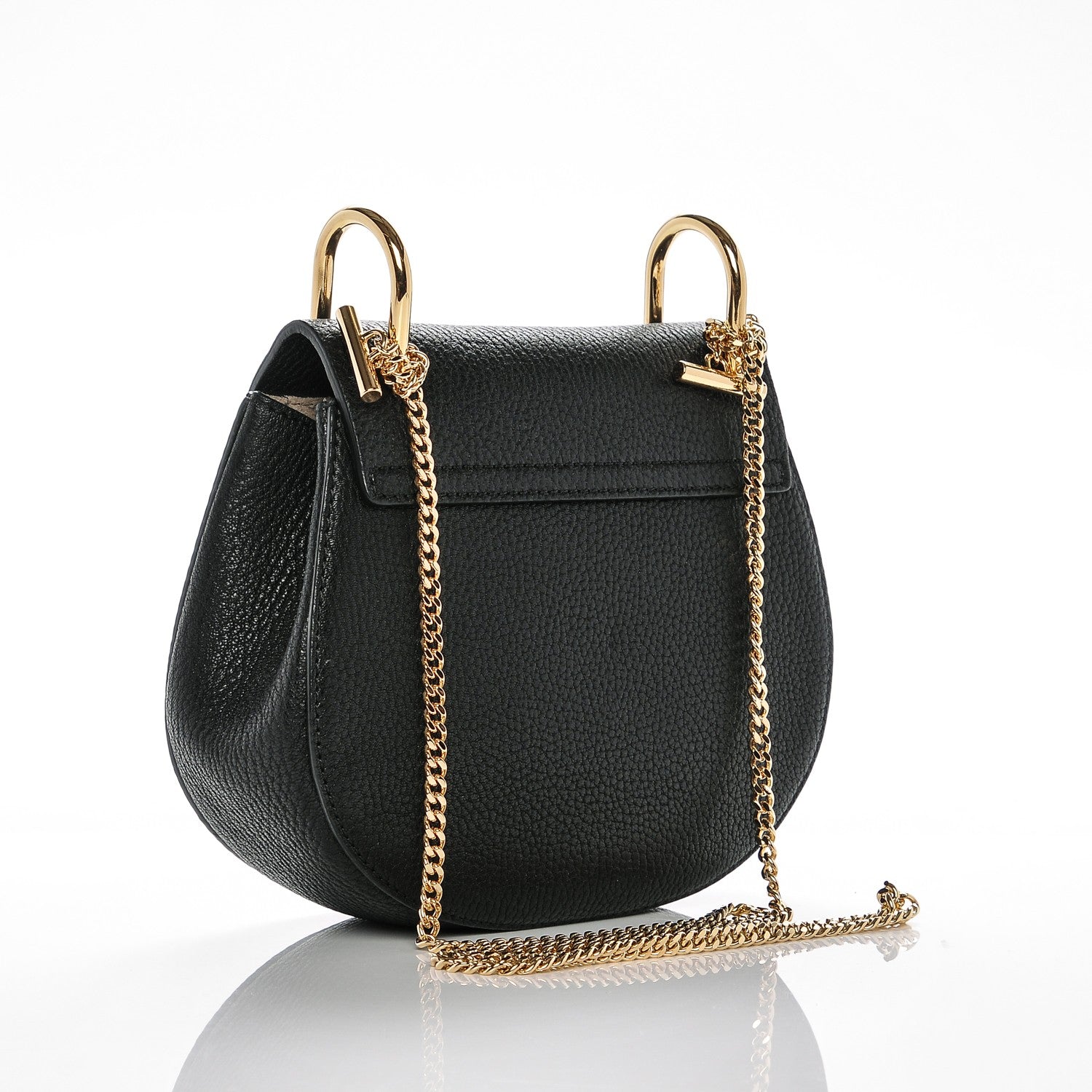 Chloe Grained Lambskin Mini Drew Shoulder Bag Black 3 of 6