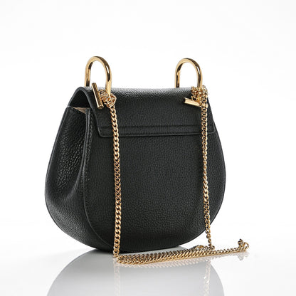 Chloe Grained Lambskin Mini Drew Shoulder Bag Black 3 of 6