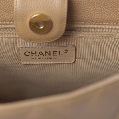 Chanel Caviar Quilted Petit Shopping Tote PST Dark Beige 11 of 18