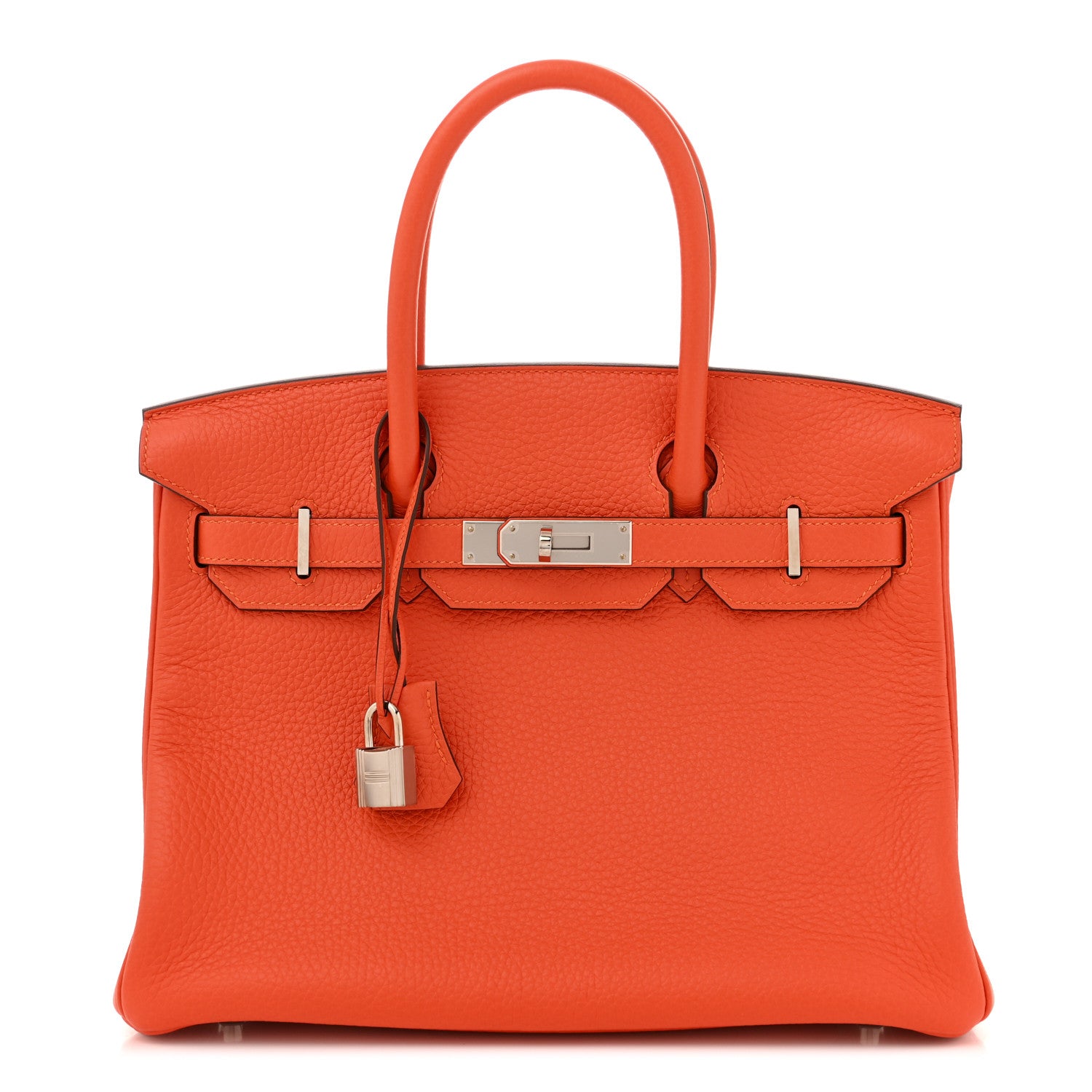 Hermes Taurillon Clemence Birkin 30 Feu 1 of 11