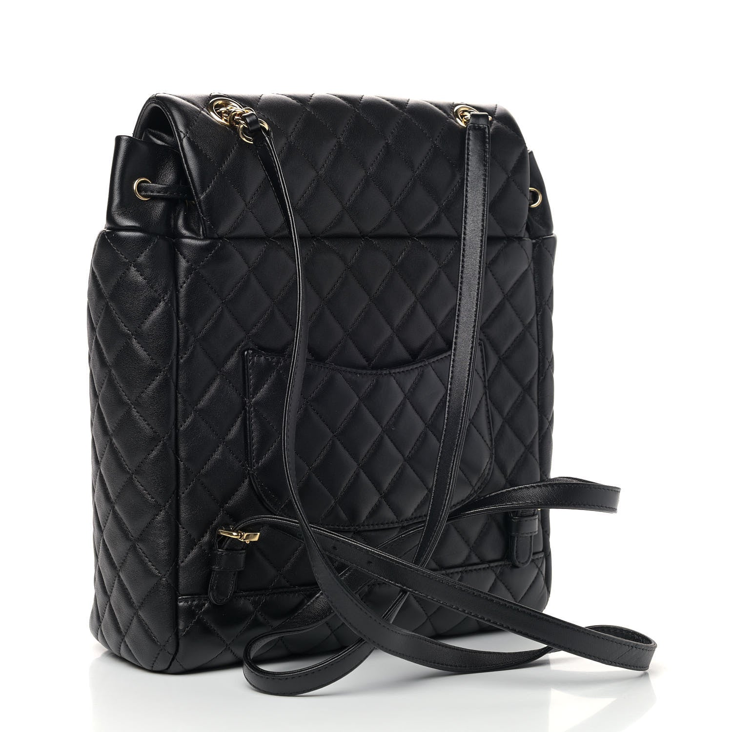Chanel Lambskin Quilted Large Urban Spirit Backpack Black 2 of 7