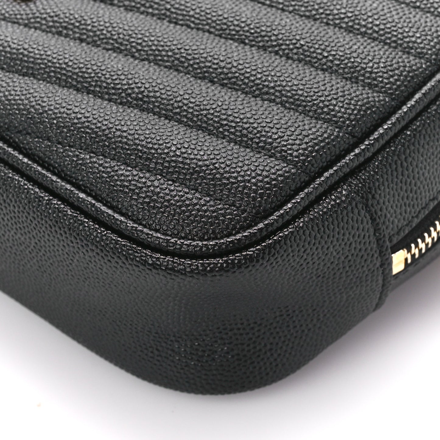 Grain De Poudre Matelasse Monogram Mini Lou Camera Bag Black