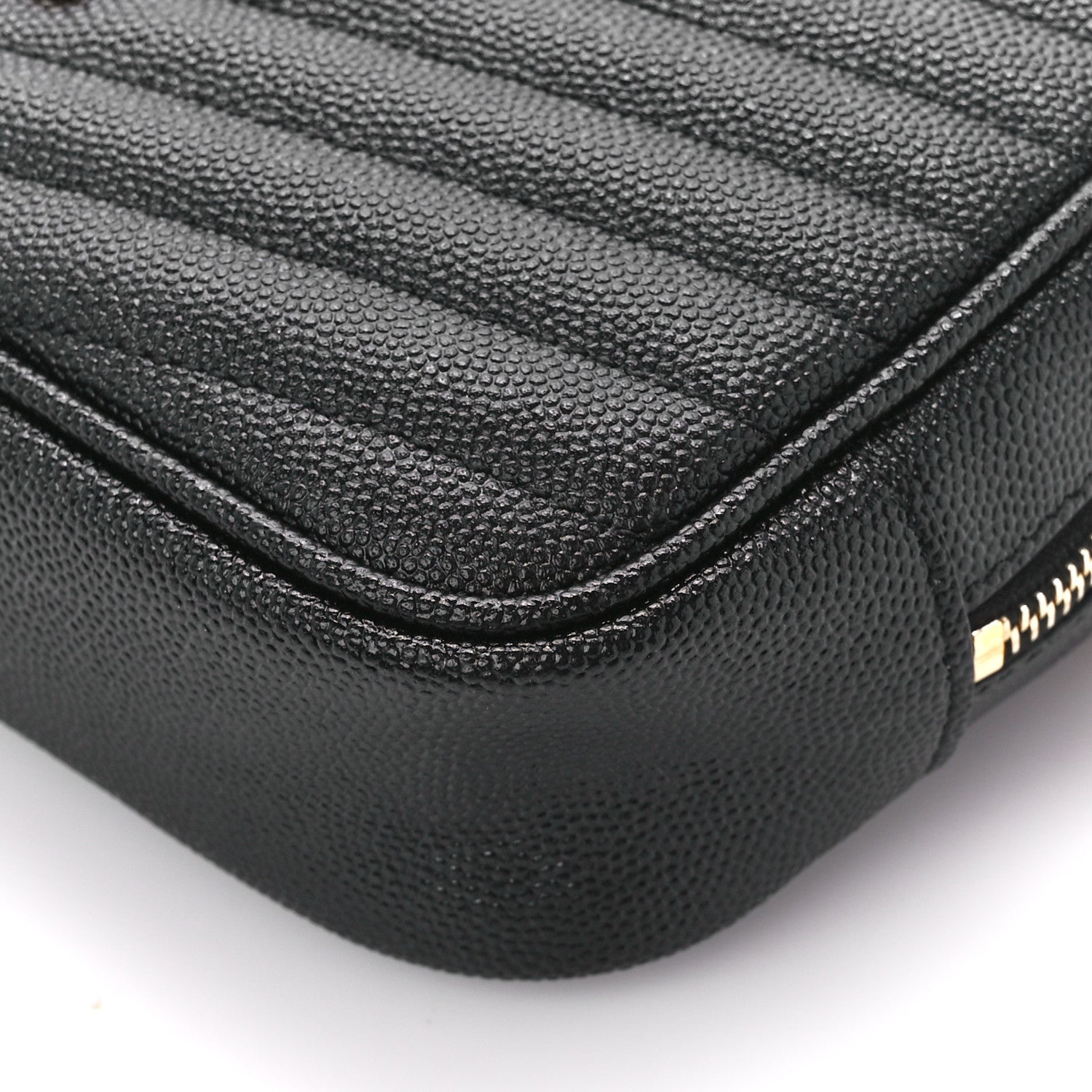 Saint Laurent Grain De Poudre Matelasse Monogram Mini Lou Camera Bag Black 10 of 11