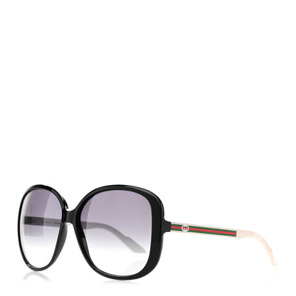 Gucci Oversized Web Sunglasses GG3157/S Black White 1 of 7