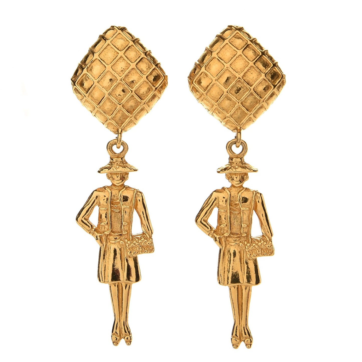 Coco Clip On Earrings Gold