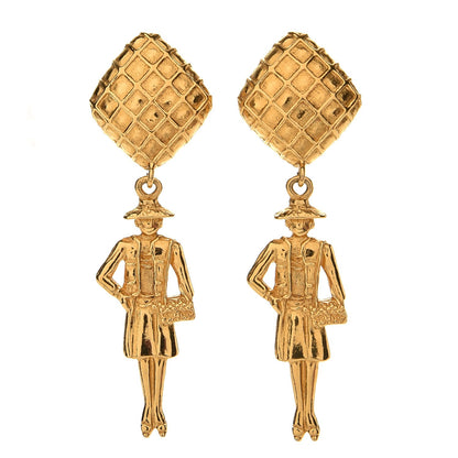 Chanel Coco Clip On Earrings Gold 1 of 4
