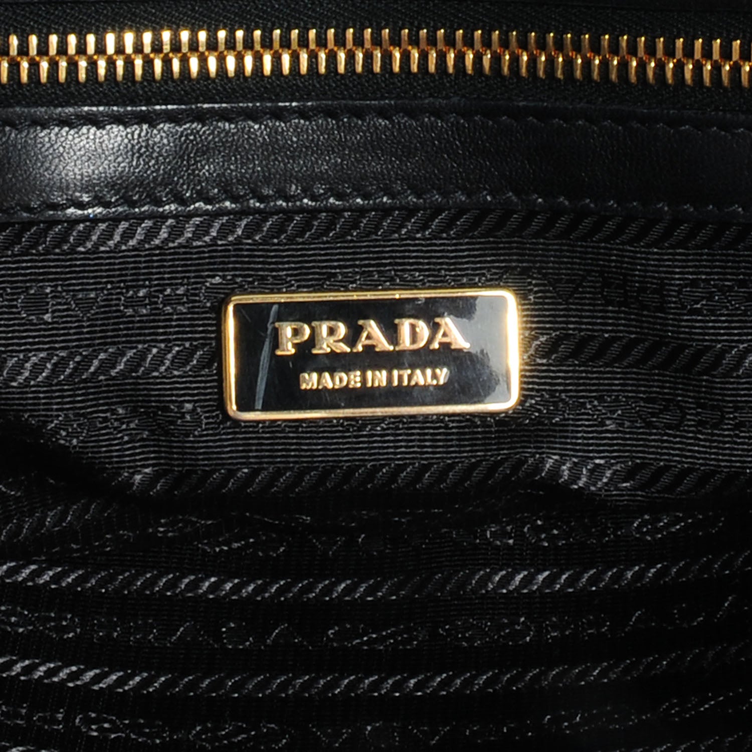 Prada Nappa Gaufre Dome Satchel Black 8 of 10