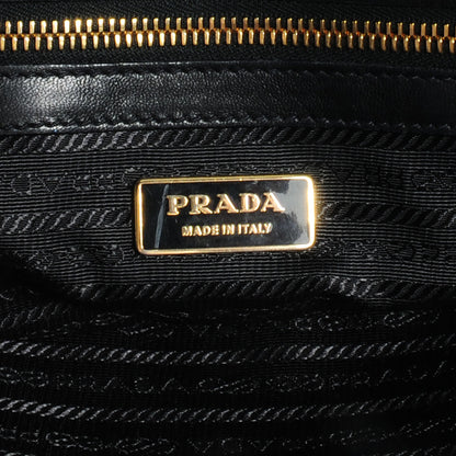 Prada Nappa Gaufre Dome Satchel Black 8 of 10