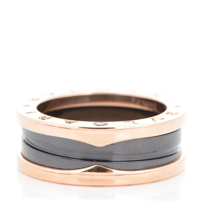 Bulgari 18K Rose Gold B.Zero1 3 Band Ring 55 7 1 of 6