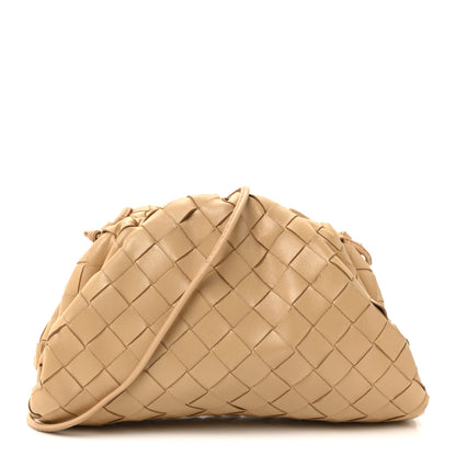 Bottega Veneta Nappa Intrecciato The Mini Pouch Almond 1 of 9