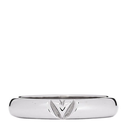 Louis Vuitton 18K White Gold LV Volt Multi Wedding Band Ring 52 6 1 of 5