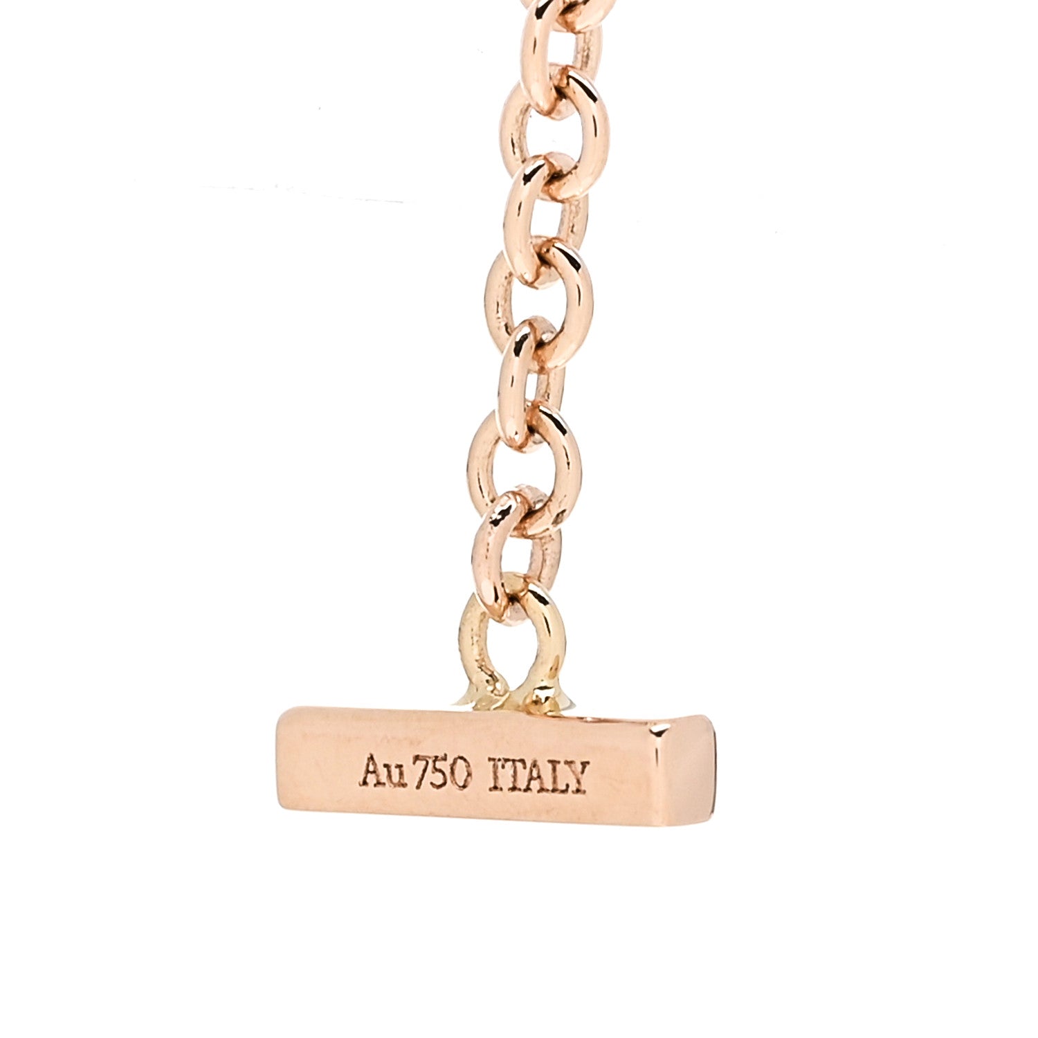 Tiffany 18K Rose Gold Diamond Mini T Smile Bracelet 4 of 5