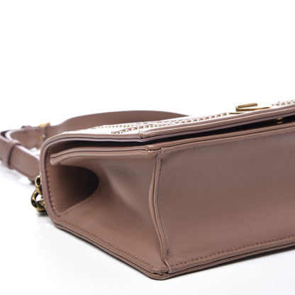Christian Dior Calfskin Studded Small Diorama Flap Bag Taupe 5 of 8