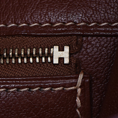 Hermes Toile Barenia Birkin 40 Fauve 16 of 37
