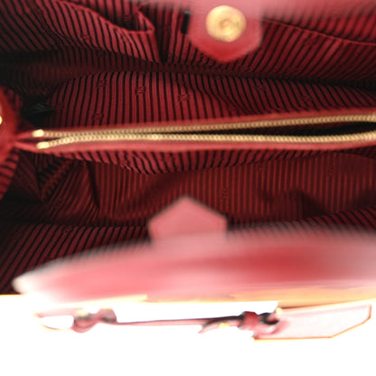 Fendi Vitello Elite Regular 2Jours Tote Rosso Scuro Ciliegia 5 of 13