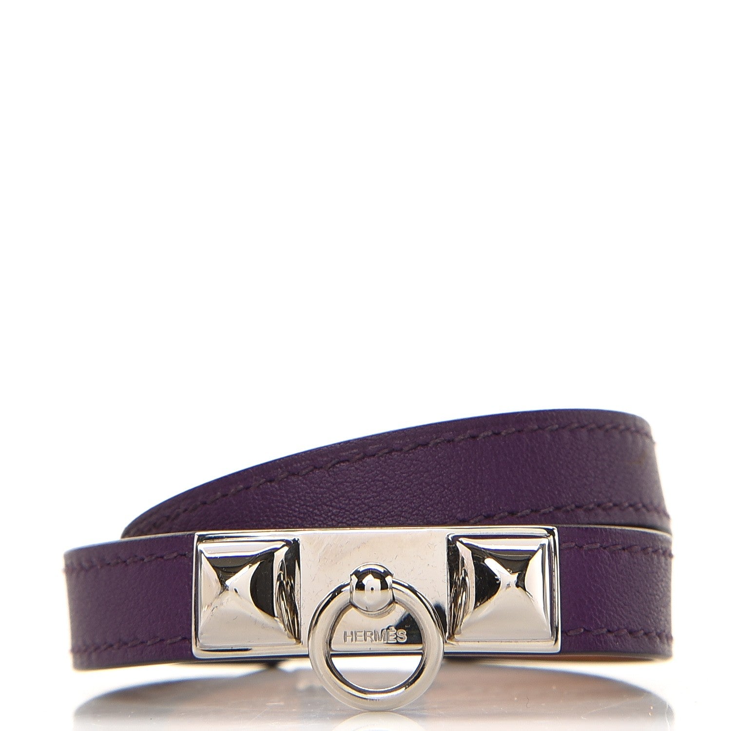 Hermes Swift Rivale Double Tour Bracelet S Violet 1 of 6