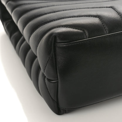 Saint Laurent Calfskin Y Quilted Monogram Medium Loulou Chain Satchel Black 7 of 9