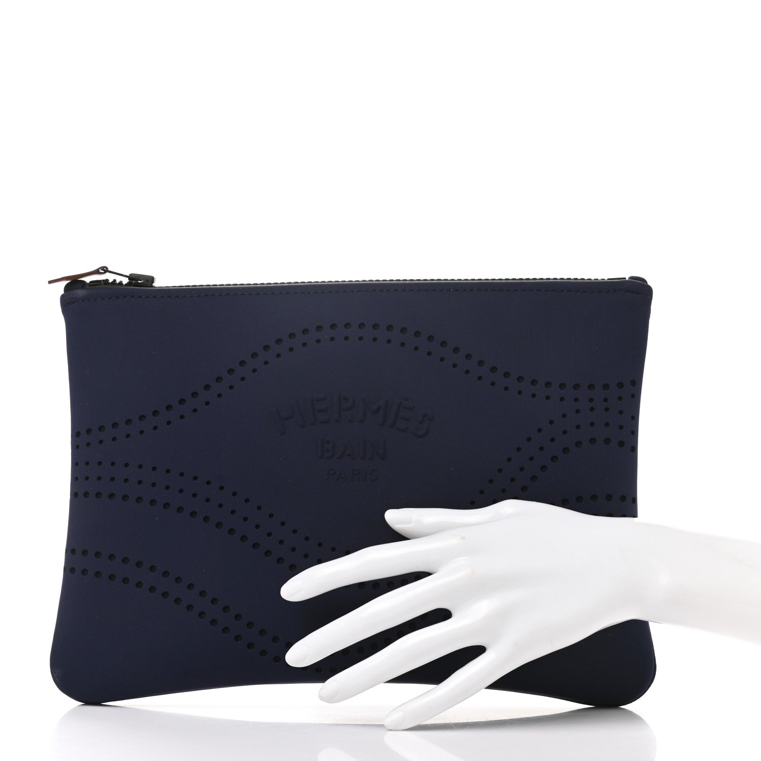 Hermes Neoprene Medium Neobain Waves Case Marine 2 of 6