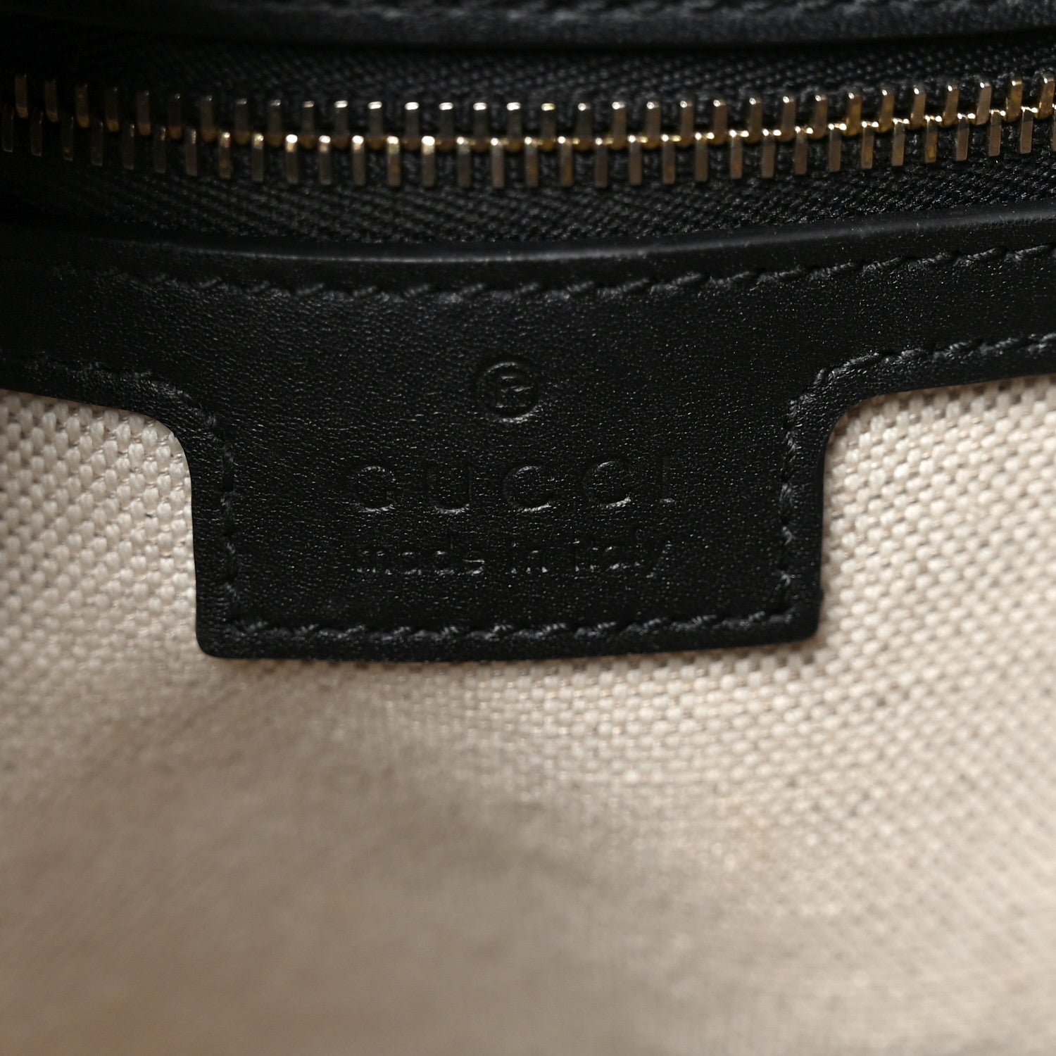 Gucci Arabella Calfskin Horsebit 73 Medium Bucket Bag Black 6 of 10