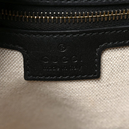 Gucci Arabella Calfskin Horsebit 73 Medium Bucket Bag Black 6 of 10