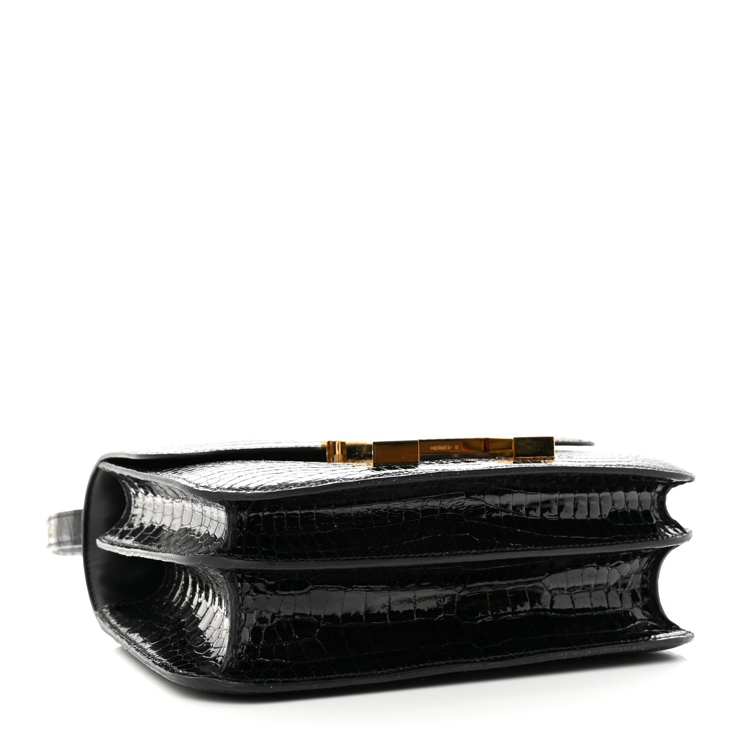Shiny Porosus Crocodile Constance 24 Black