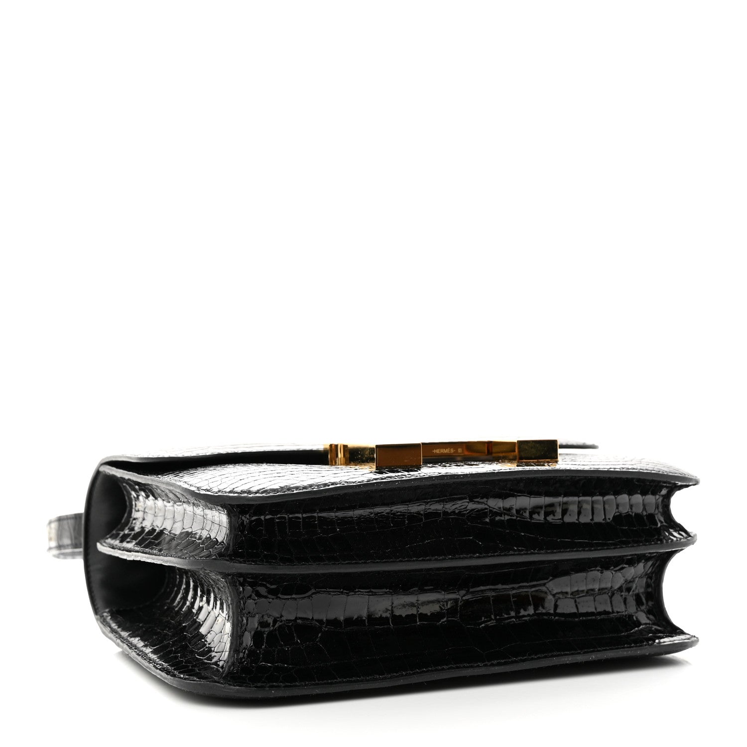 Hermes Shiny Porosus Crocodile Constance 24 Black 5 of 12