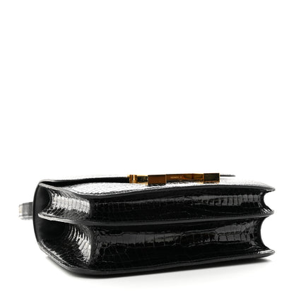 Hermes Shiny Porosus Crocodile Constance 24 Black 5 of 12
