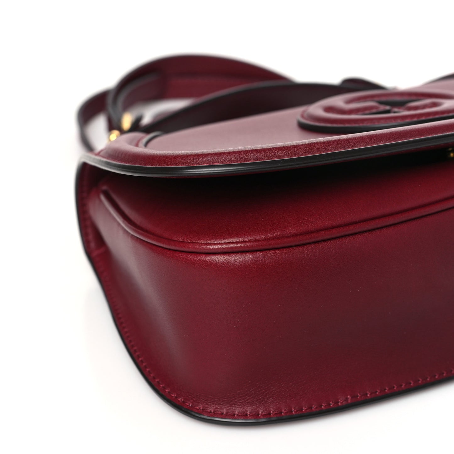 Roxy Calfskin Blondie Top Handle Bag Rosso Ancora