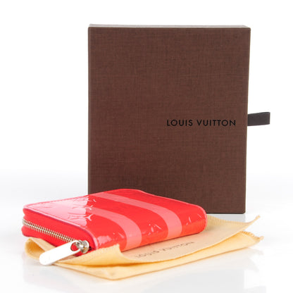Louis Vuitton Vernis Rayures Zippy Coin Purse Poppy 4 of 7