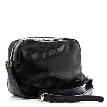 Gucci Vernice Naplack Small Soho Disco Bag Uniform Blue 3 of 11