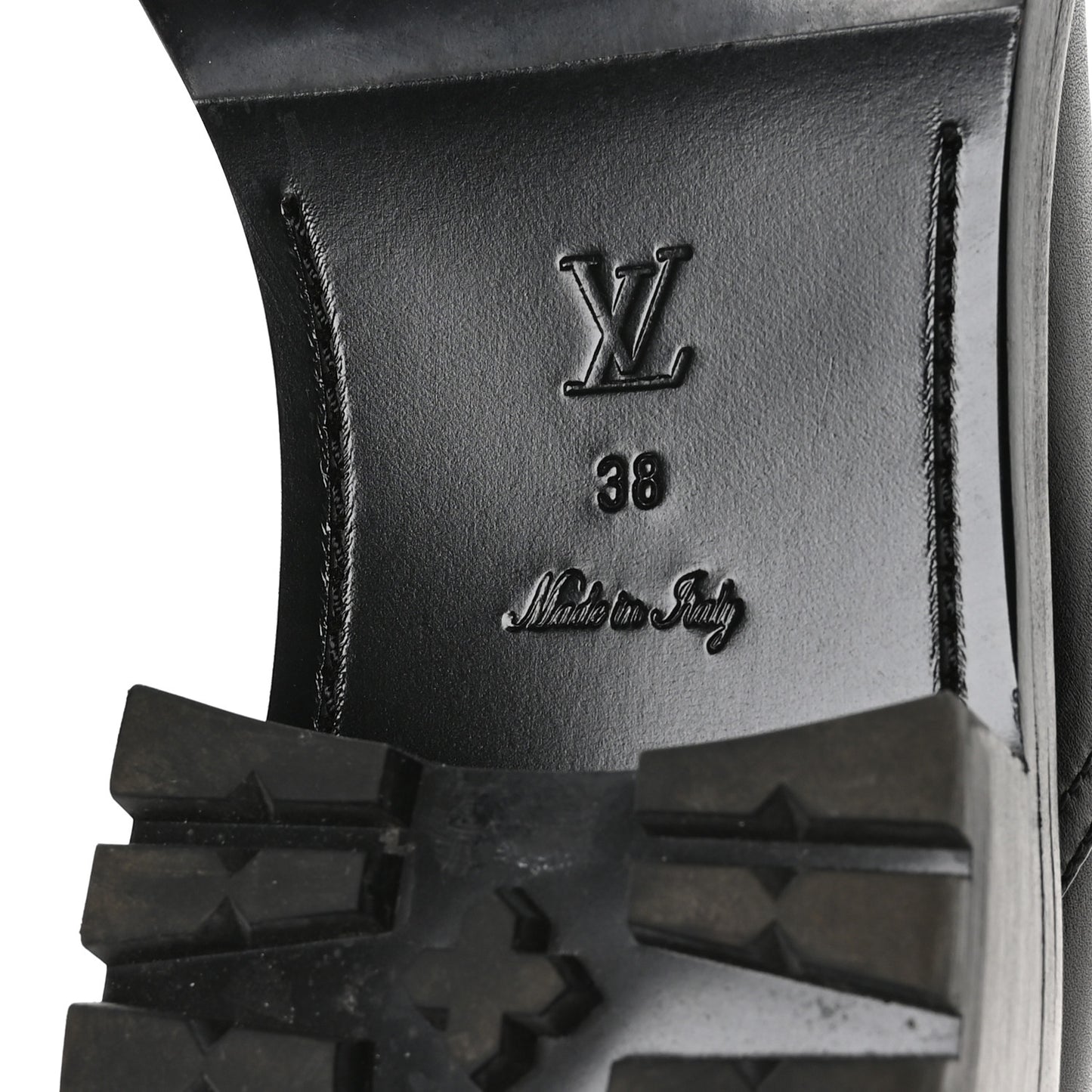 Calfskin Monogram Discovery Flat Ankle Boots 38 Black