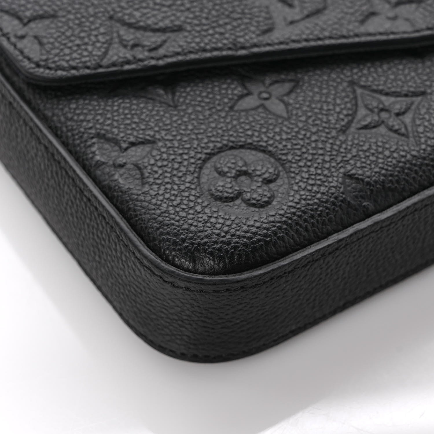 Louis Vuitton Empreinte Pochette Felicie Chain Wallet Black 10 of 11
