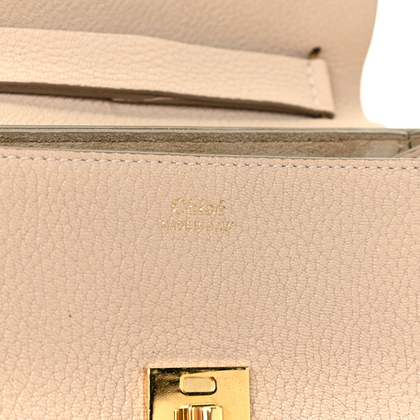 Grained Lambskin Mini Drew Shoulder Bag Abstract White