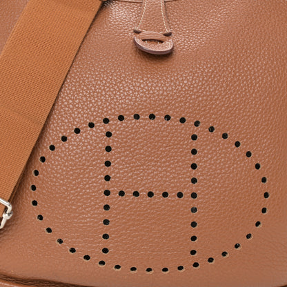 Hermes Taurillon Clemence Evelyne III PM Gold 8 of 14
