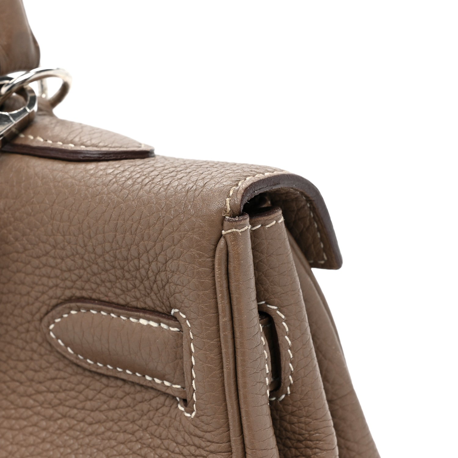 Hermes Togo Kelly Retourne 35 Etoupe 11 of 15