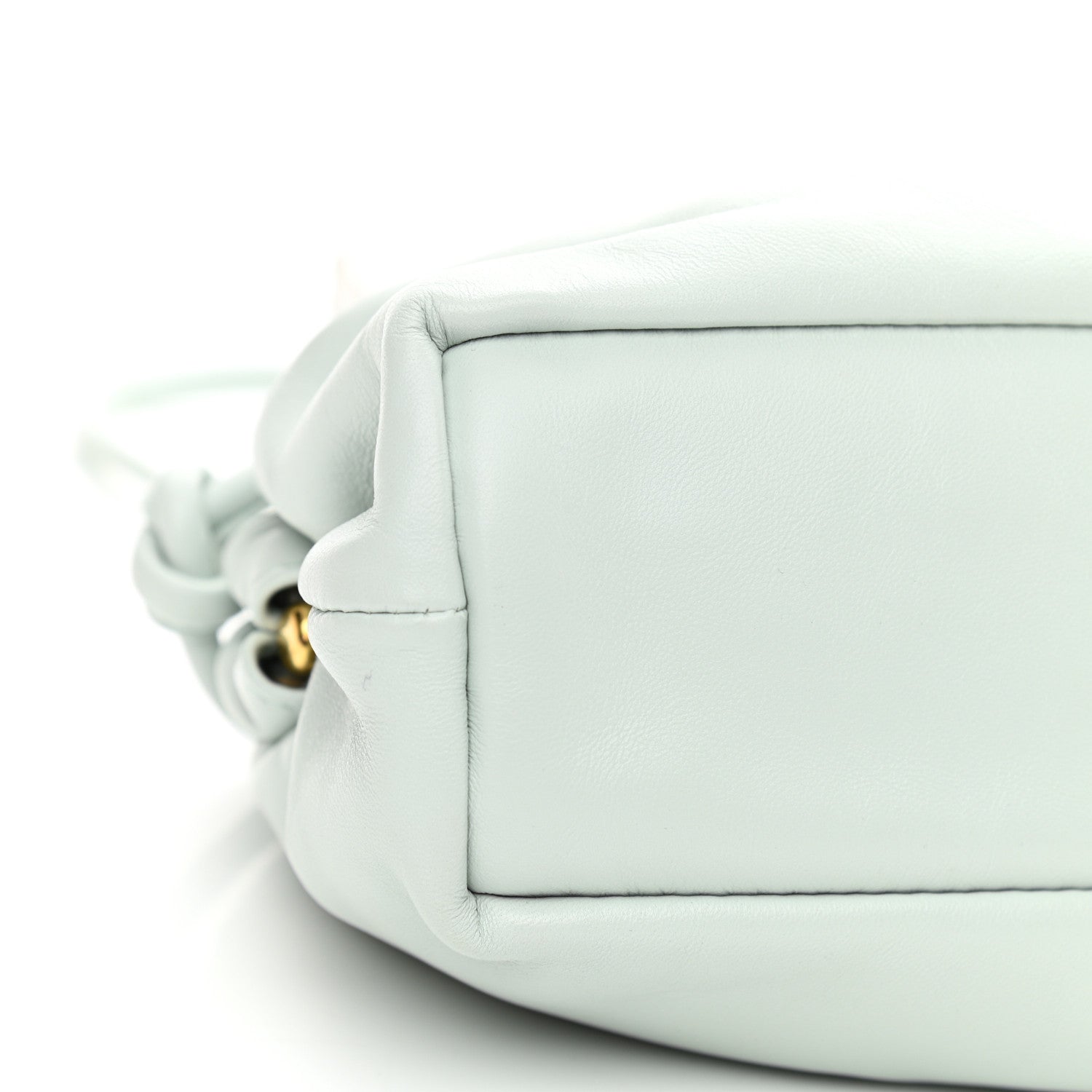 Mansur Gavriel Lambskin Mini Cloud Clutch Seafoam 7 of 8