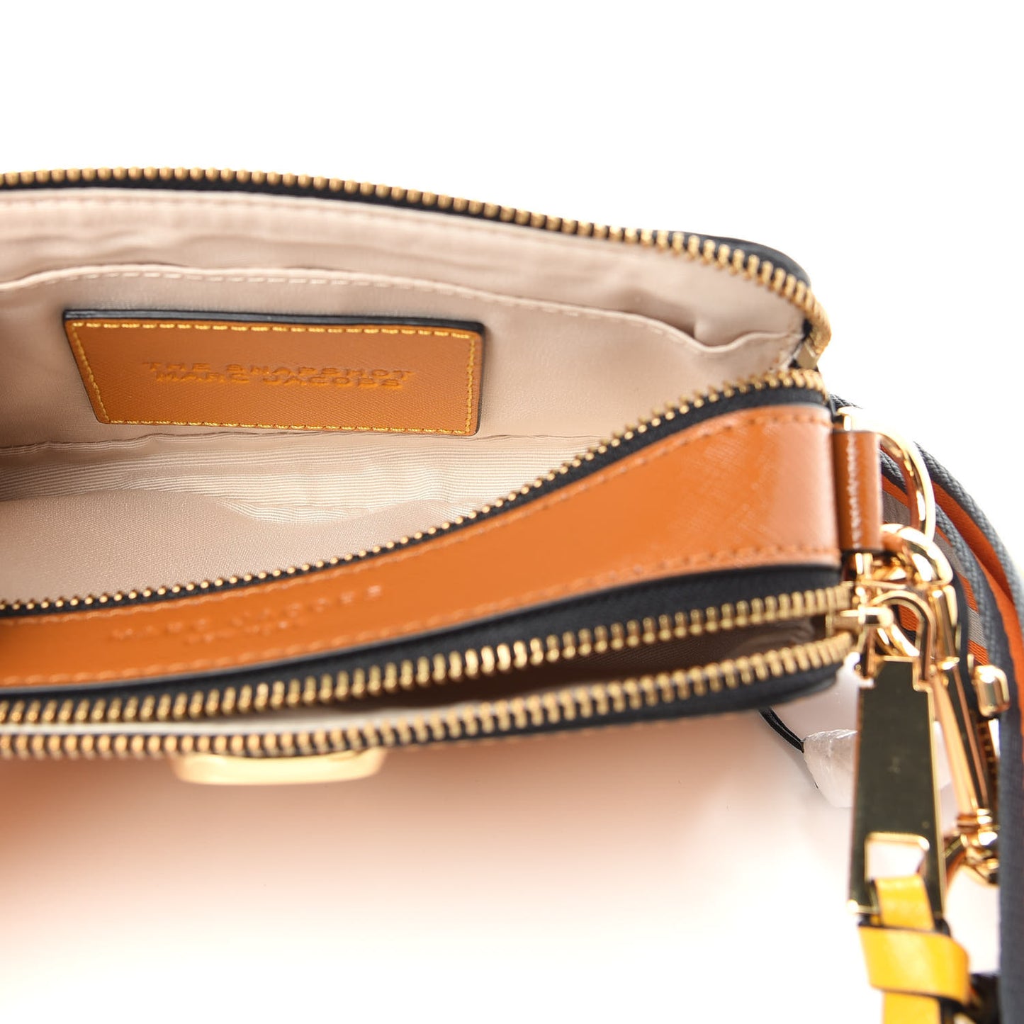Saffiano Small Snapshot Camera Bag Yellow Multi