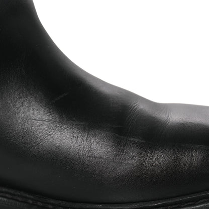 Gucci Guccissima Real Betis Glamour Calfskin Michelangelo Slim Horsebit Riding Boots 39.5 Black 11 of 15