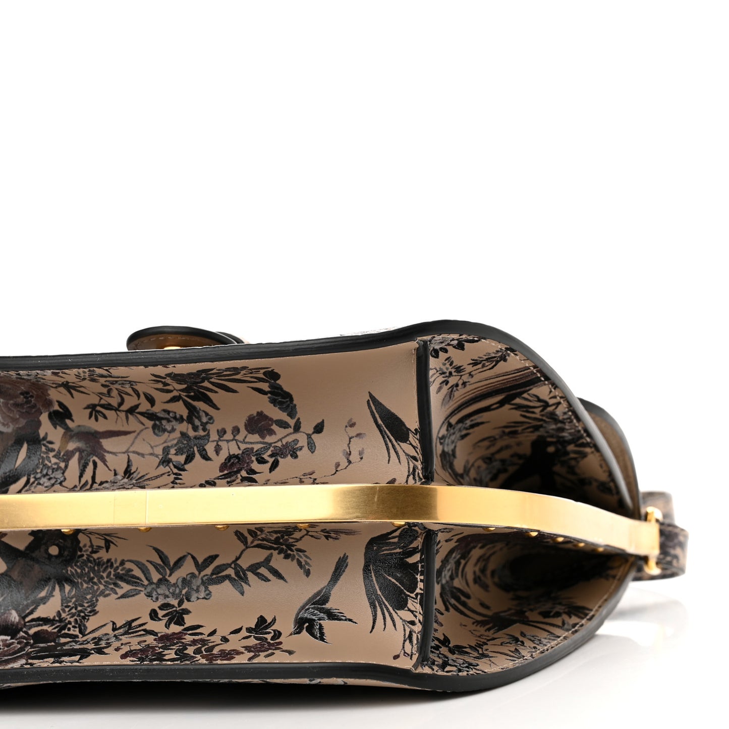 Jardin d’Hiver Calfskin Medium Bobby Frame Flap Beige Multicolor