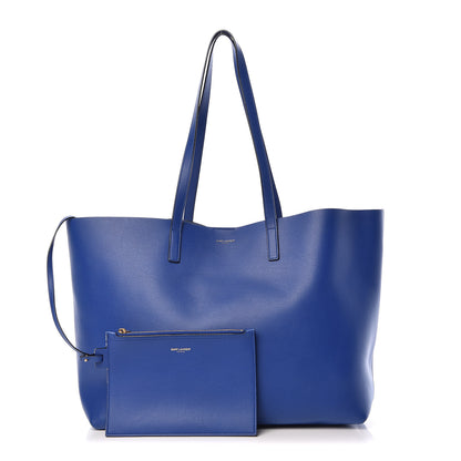 Saint Laurent Calfskin Large Shopping Tote Ultramarine 1 of 11